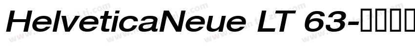 HelveticaNeue LT 63字体转换